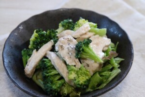 ノンストップのレシピ・蒸し鶏のごま和え