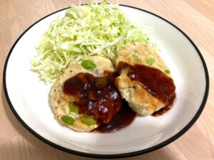 相葉マナブのレシピ・枝豆とひき肉のハンバーグ