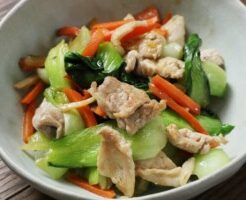 きょうの料理のレシピ・2%漬け野菜と豚バラの簡単炒め