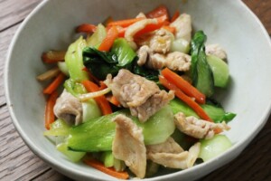 きょうの料理のレシピ・2%漬け野菜と豚バラの簡単炒め