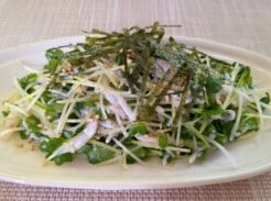 あさイチのレシピ・貝割れ新しょうがしらすあえ