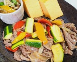 DAIGOも台所のレシピ・豚肉とズッキーニの香味ソテー