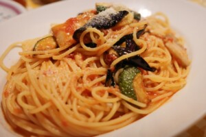 なないろ日和のレシピ・夏野菜と大豆のラタトゥイユパスタ