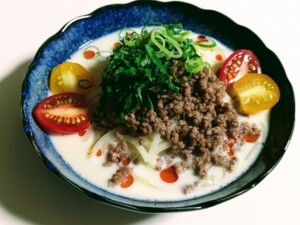 DAIGOも台所のレシピ・冷やし豆乳担々麺