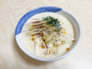 どさんこワイド179のレシピ・中華風大根の豆乳スープ