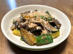 どさんこワイド179のレシピ・ナスとキュウリのピリ辛炒め