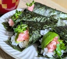 キューピー3分クッキングのレシピ・納豆ソースの手巻きごはん