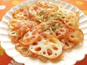 昼めし旅のレシピ・ピザ風レンコン炒め
