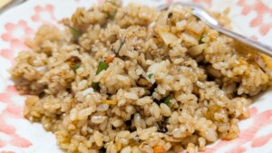 平野レミの早わざレシピ・おいシソチャーハン