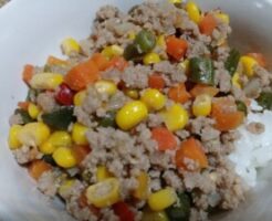 きょうの料理のレシピ・とうもろこしの梅みそそぼろ