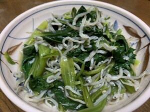 きょうの料理のレシピ・ほうれんそうとちりめんじゃこのおひたし