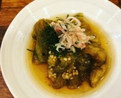 DAIGOも台所のレシピ・焼きなすのとろとろオクラソース