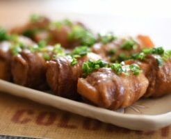 どさんこワイド179のレシピ・長いもと青シソの肉巻き