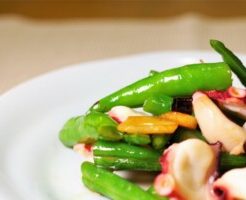 昼めし旅のレシピ・タコのカレーマヨ炒め