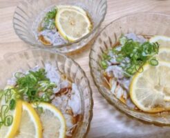 ノンストップのレシピ・ネギ塩レモンの豚しゃぶそうめん