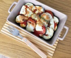 キューピー3分クッキングのレシピ・ズッキーニのみそマヨチーズ焼き