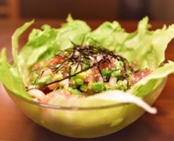 ひるおびのレシピ・サーモンポキそうめん