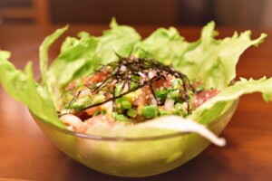 ひるおびのレシピ・サーモンポキそうめん