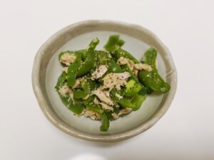 ノンストップのレシピ・ツナピーマンの香味ナムル