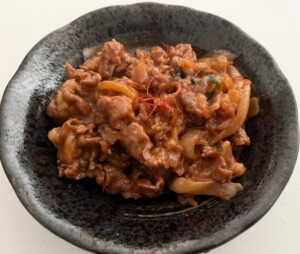ノンストップのレシピ・豚肉の甘辛炒め
