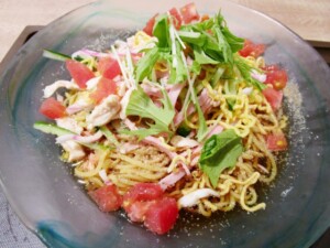 DAIGOも台所のレシピ・トマトと青ジソの和え麺