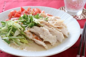なないろ日和のレシピ・イタリアン豆乳そうめん