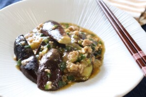 なないろ日和のレシピ・梅入り麻婆茄子
