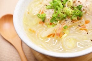 きょうの料理のレシピ・春雨入りとうがんと干しえびのスープ煮