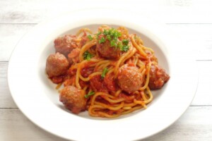 ノンストップのレシピ・ミートボールパスタ
