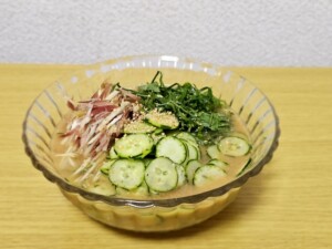 なないろ日和のレシピ・豆乳冷や汁風