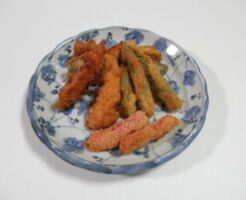 青空レストランのレシピ・オクラの肉巻き揚げ