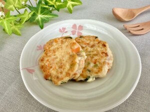 キューピー3分クッキングのレシピ・とうもろこしの豆腐ハンバーグ