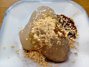 キューピー3分クッキングのレシピ・わらびもち&豆乳花~黒みつのおやつ