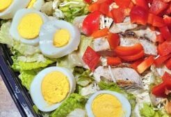 キューピー3分クッキングのレシピ・鶏胸肉のパワーサラダ
