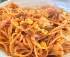 きょうの料理のレシピ・コーンビーフとコーンの缶缶パスタ