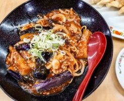 青空レストランのレシピ・茄子麻辣焼きそば