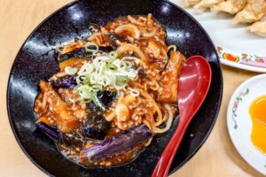 青空レストランのレシピ・茄子麻辣焼きそば