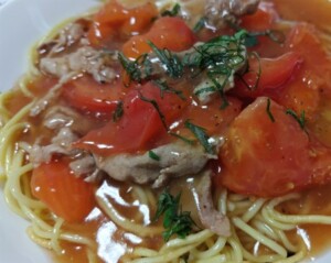きょうの料理のレシピ・トマたまあんかけ焼きそば