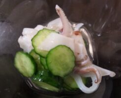 きょうの料理のレシピ・きゅうりとわかめといかの酢の物