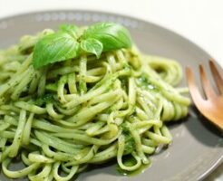 クックルンのレシピ・バジルソースの手打ちパスタ