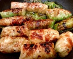 ZIPのレシピ・焼きロールキャベそば