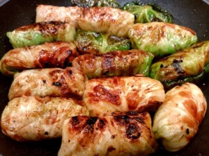 ZIPのレシピ・焼きロールキャベそば