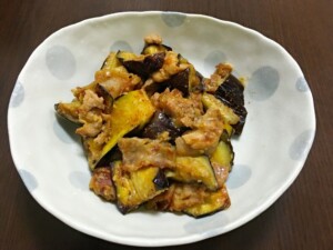 きょうの料理ビギナーズのレシピ・なすと豚肉のみそ炒め