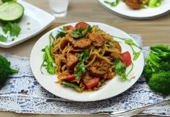 ノンストップのレシピ・トマトと豚肉の春雨炒め