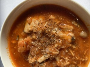 あさイチのレシピ・さば缶とトマトの冷たいスープ