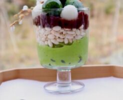 グレーテルのかまどのレシピ・ポン菓子と冷やしぜんざい
