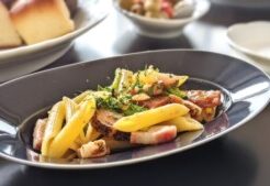 あさイチのレシピ・さば缶と3色パプリカのパスタ