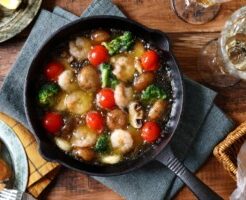 青空レストランのレシピ・黒ホッキ貝のアヒージョ