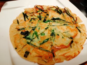 きょうの料理のレシピ・にらとにんじんのチヂミ