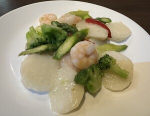 きょうの料理ビギナーズのレシピ・長いもとえびの炒め物